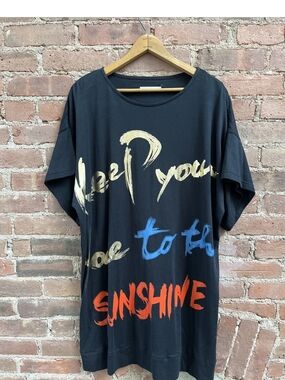 Tsumori Chisato Black Oversized Tee Or T Shirt Dress